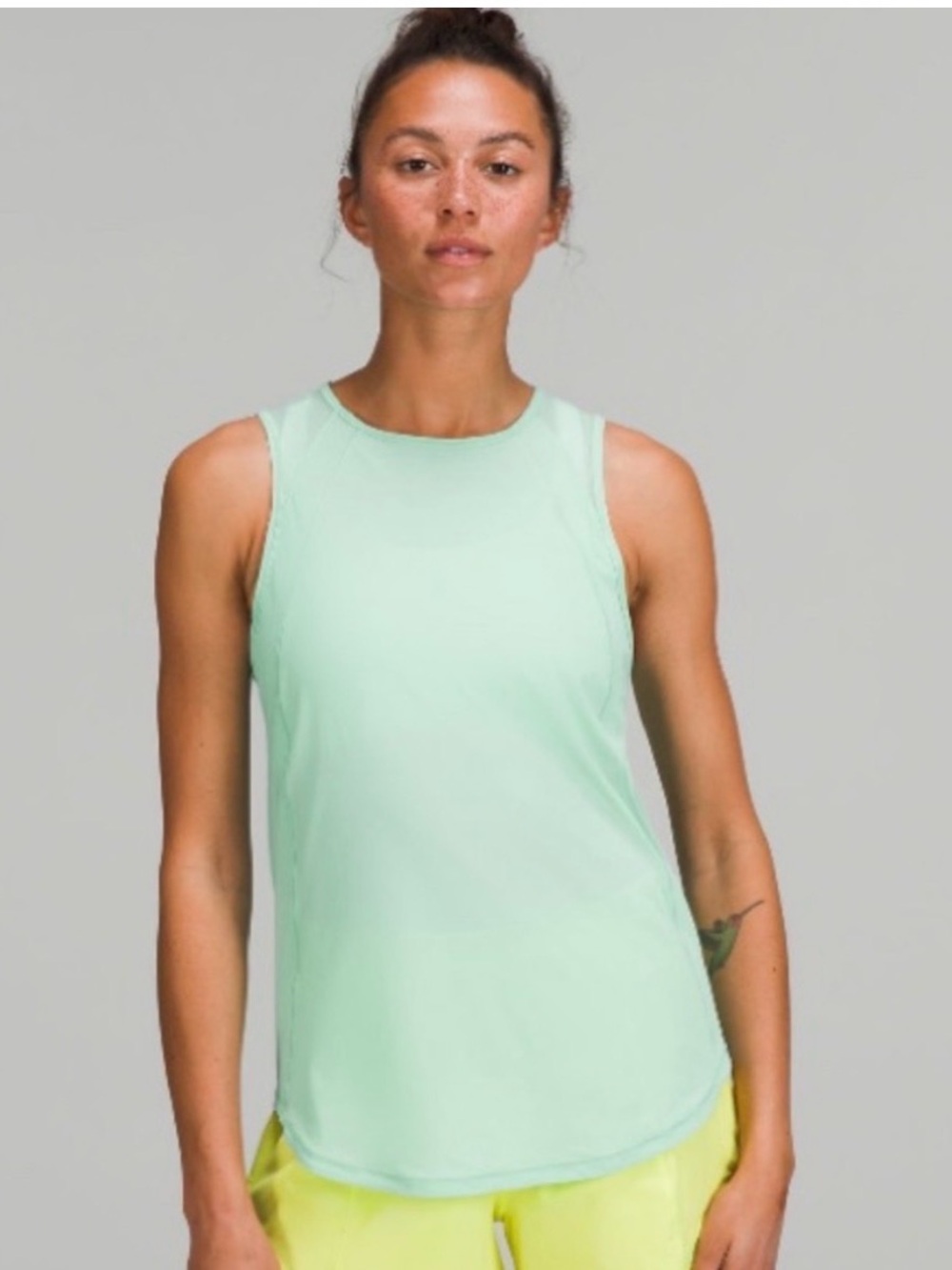 lululemon athletica Light Aqua Performance Tank Top